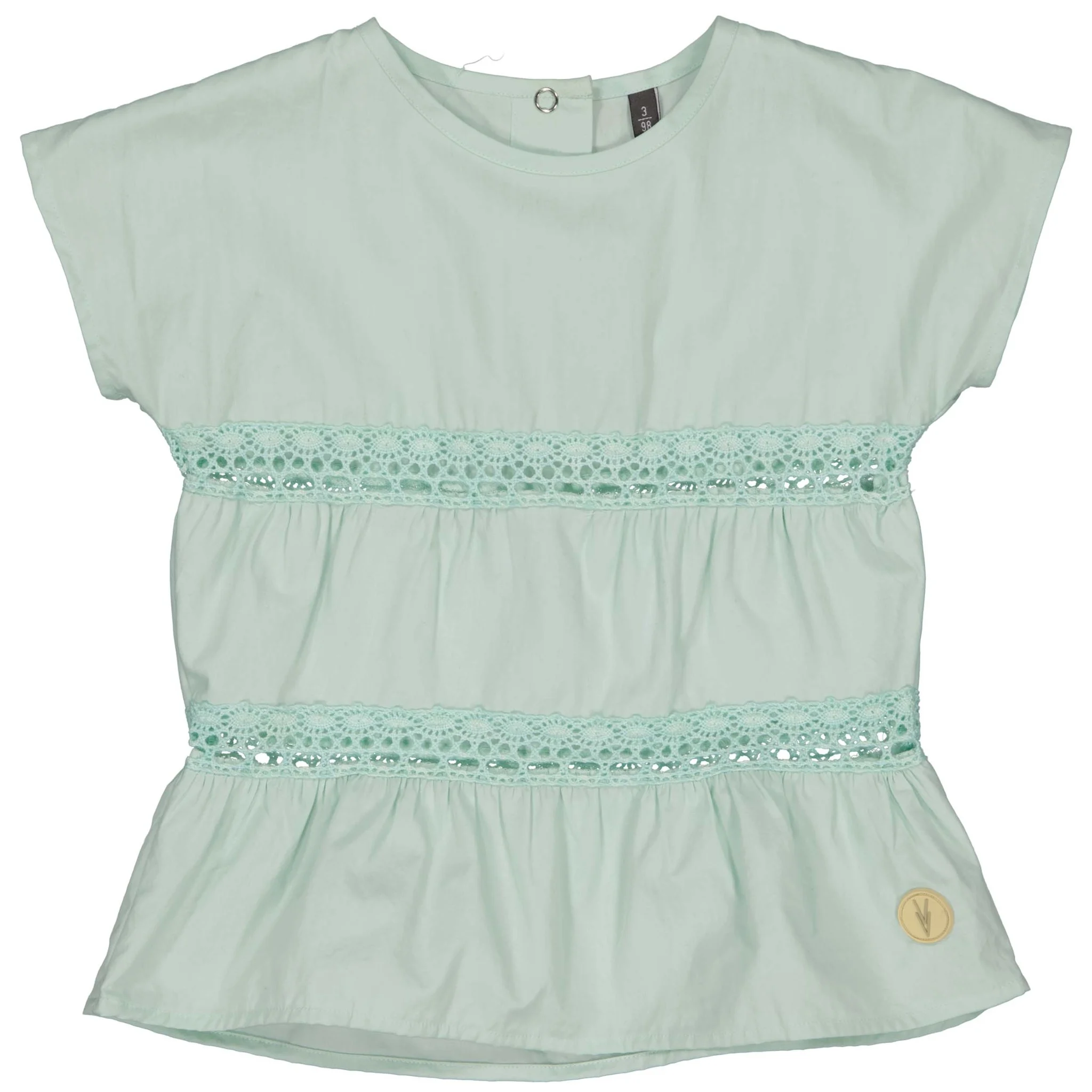 Levv Meisjes t-shirt veerne mint