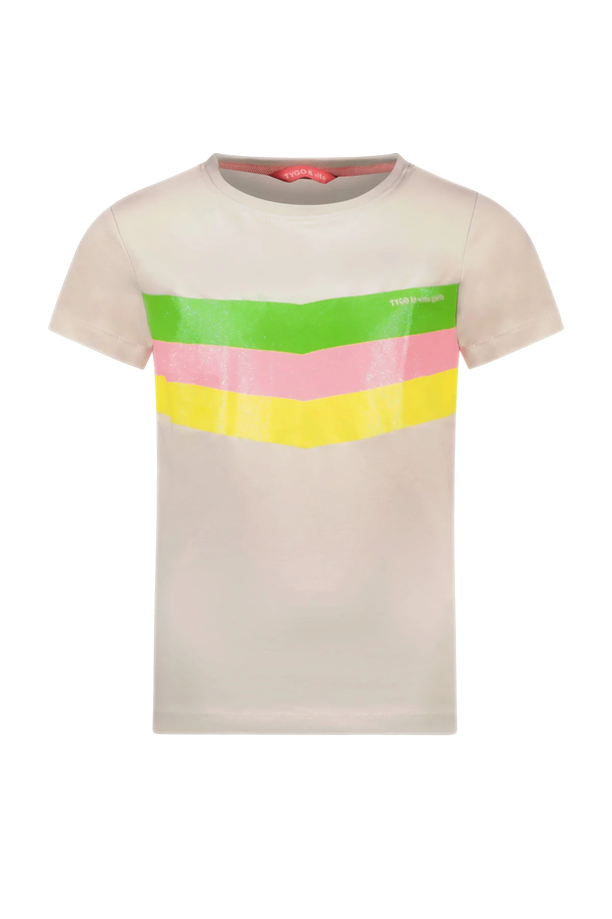 TYGO & vito Meisjes t-shirt niqe licht steen