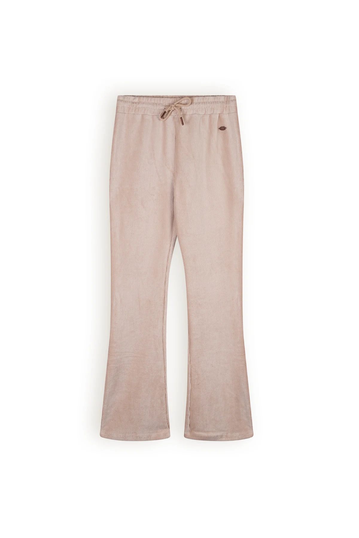 NoBell Meisjes flair broek velvet rib sady pearled
