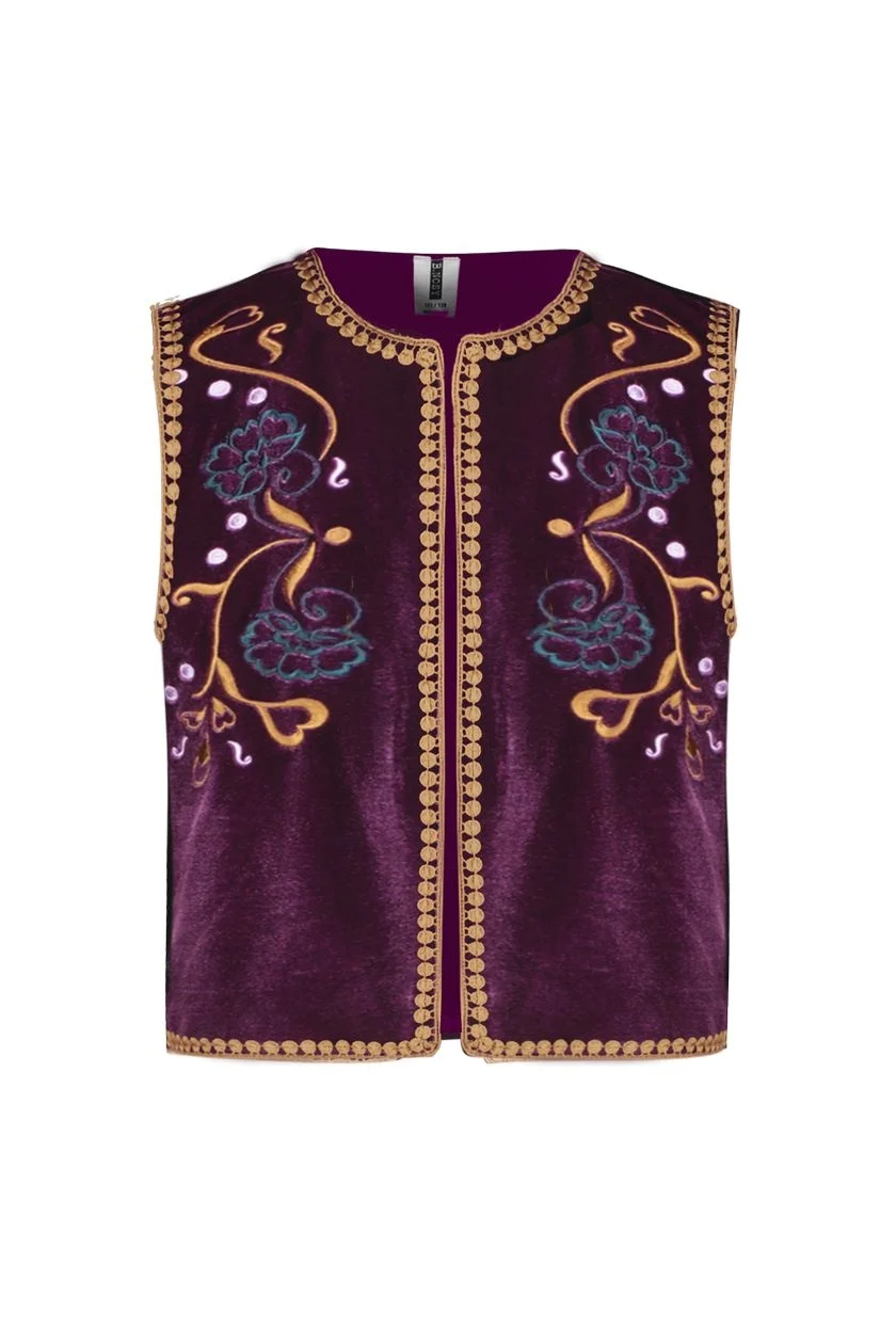 B.Nosy Meisjes gilet gaby grape wine