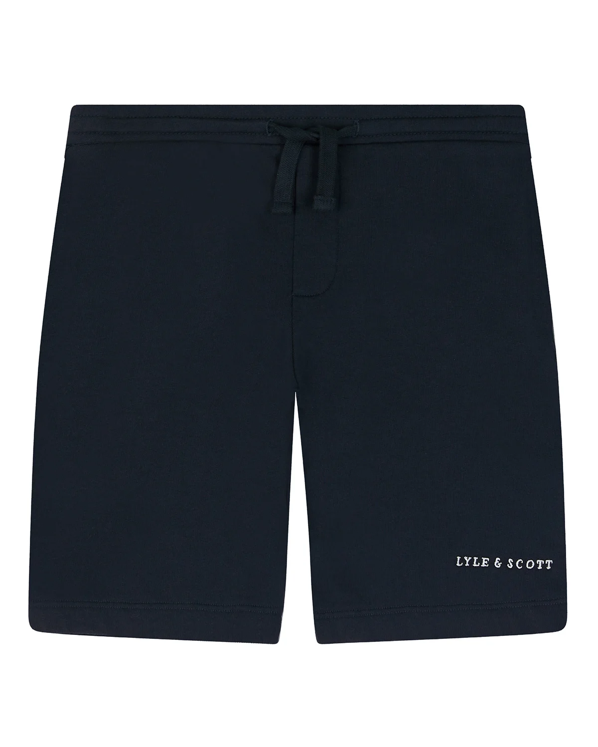 Lyle and Scott Sweat short script donker navy