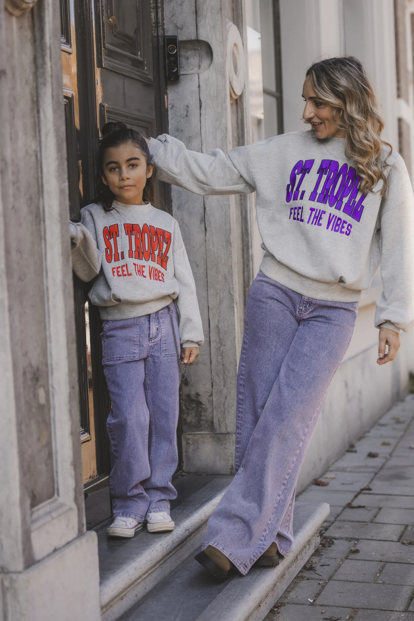 Looxs Revolution Denim washed look  voor meisjes in de kleur