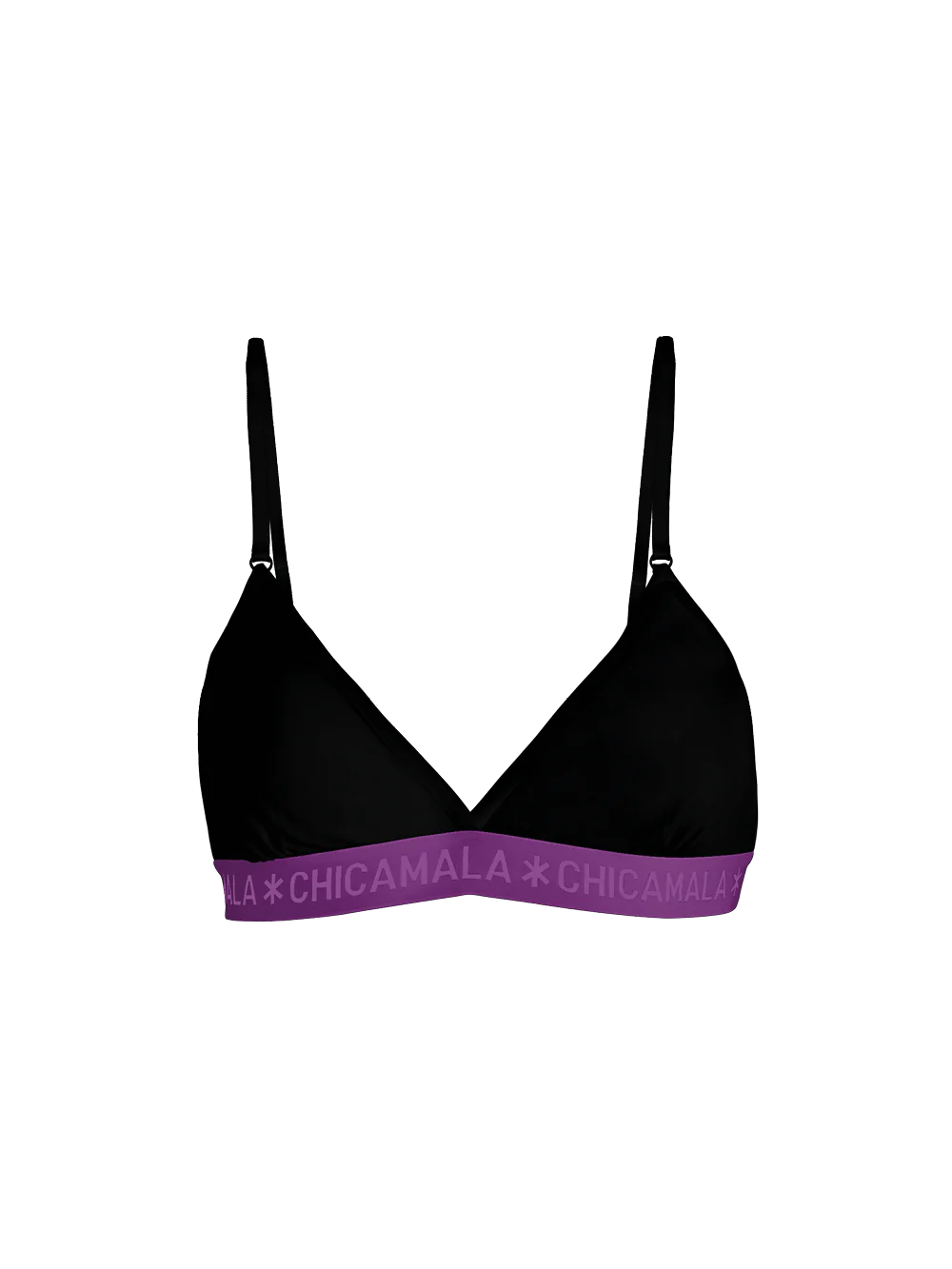 Muchachomalo Meisjes 1-pack triangle top effen