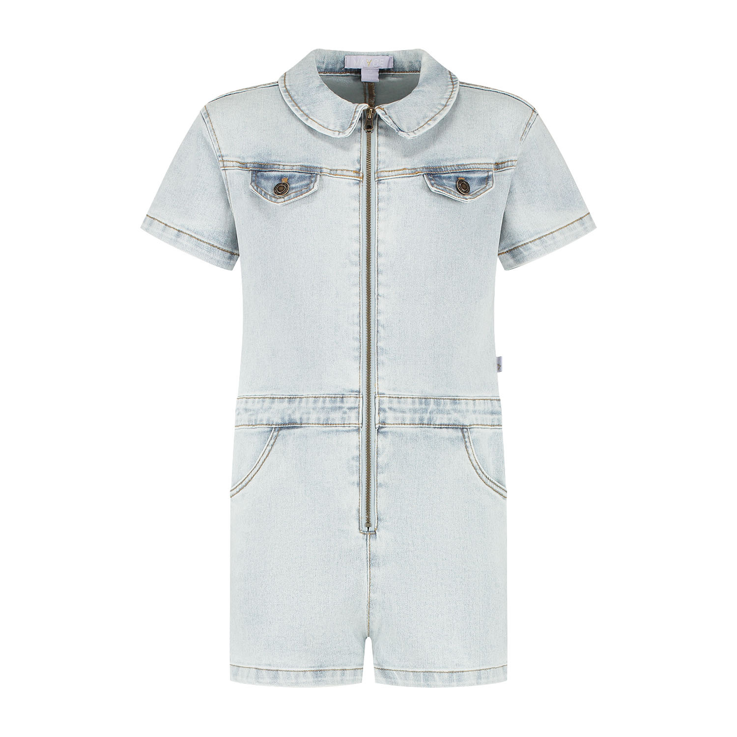 MAYCE Zomer jeans jumpsuit meisjes licht denim