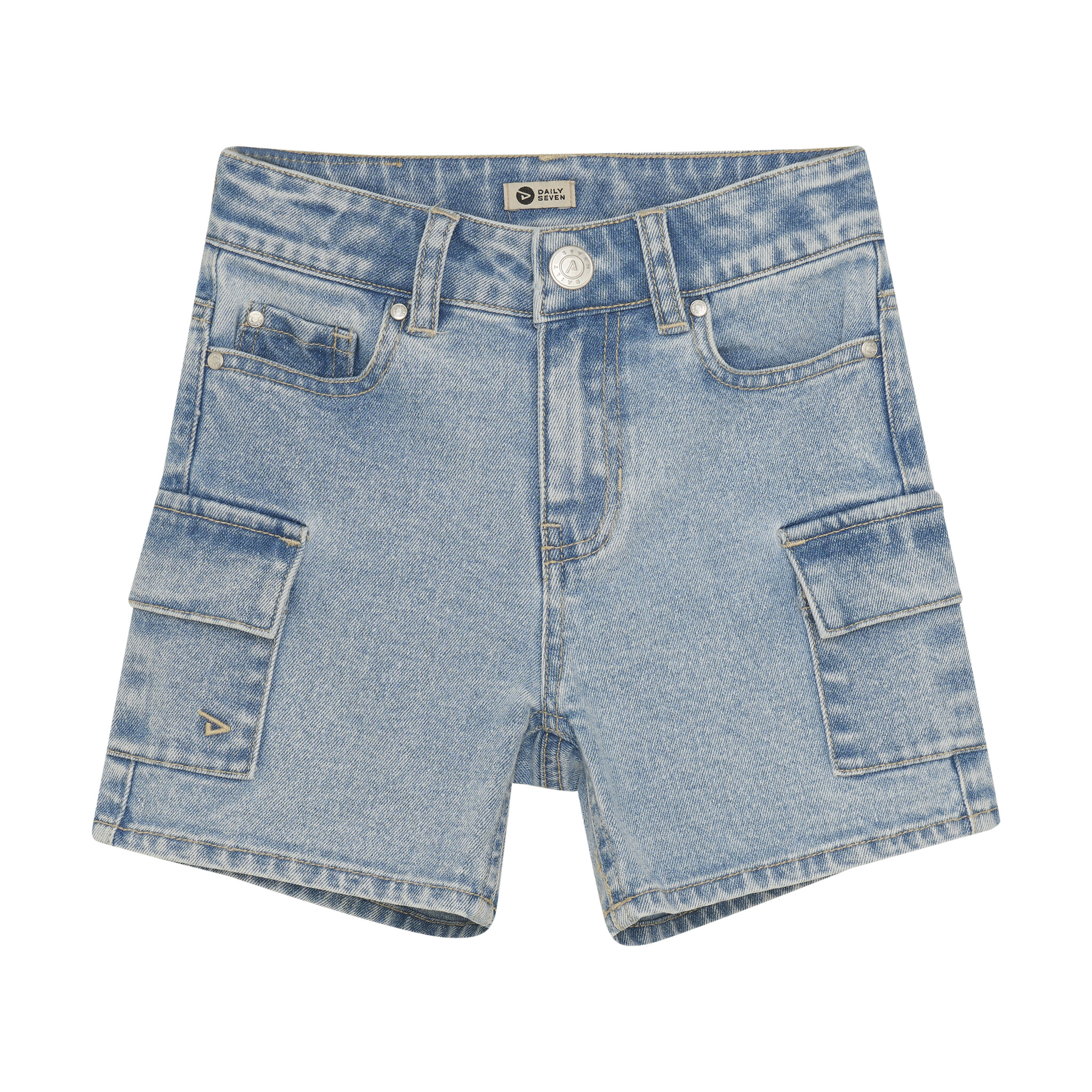 DAILY 7 Zomer short jongens medium cargo denim