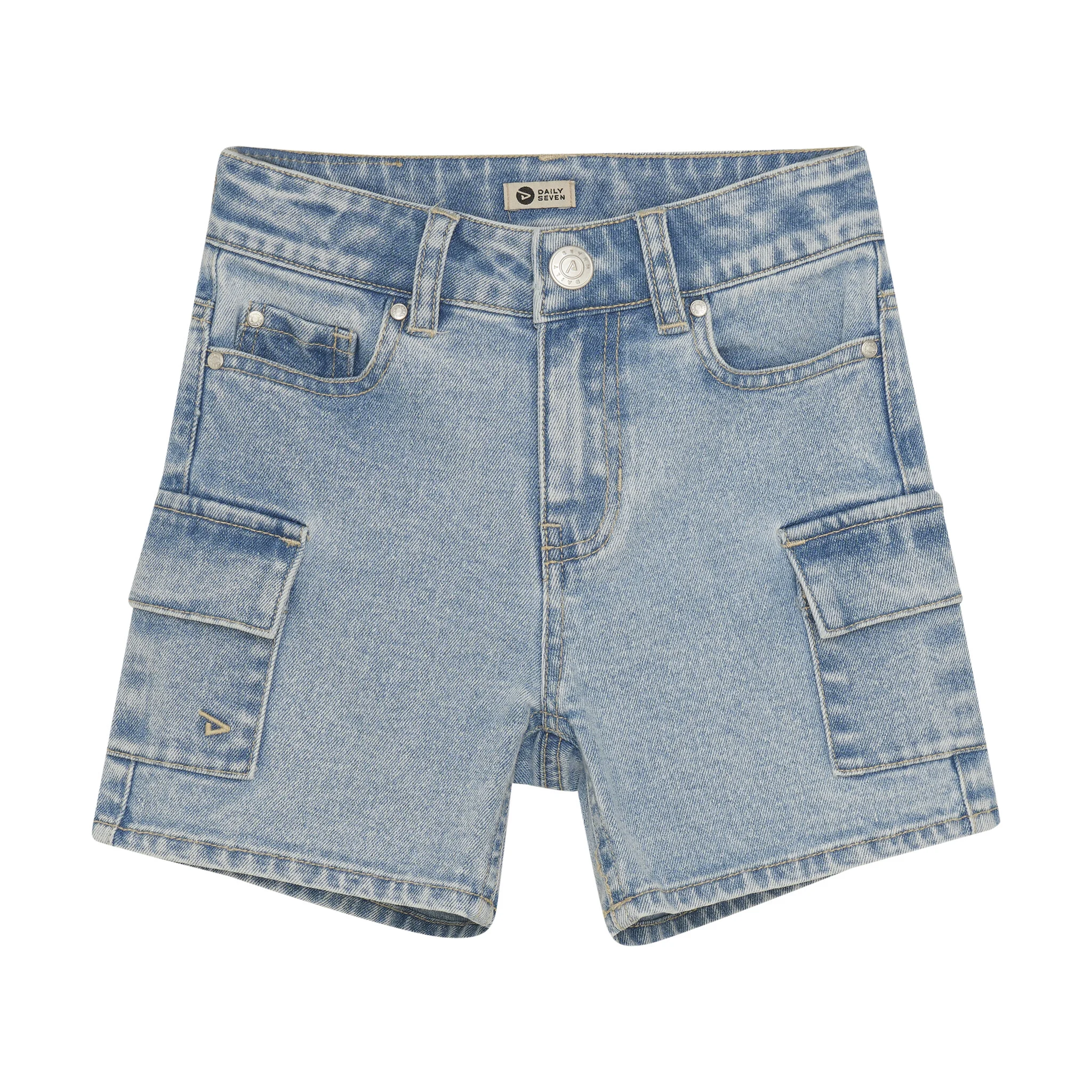 DAILY 7 Zomer short jongens medium cargo denim