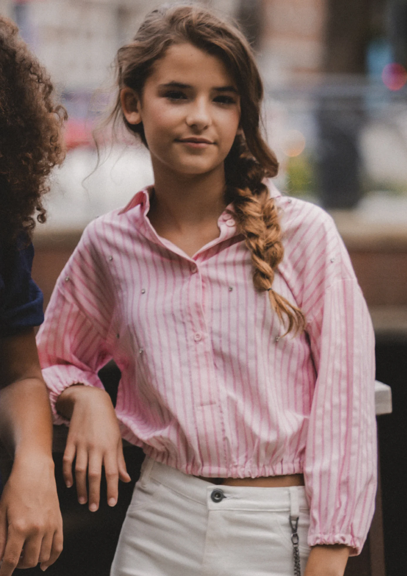 Looxs Revolution Blouse pastel pink voor meisjes in de kleur