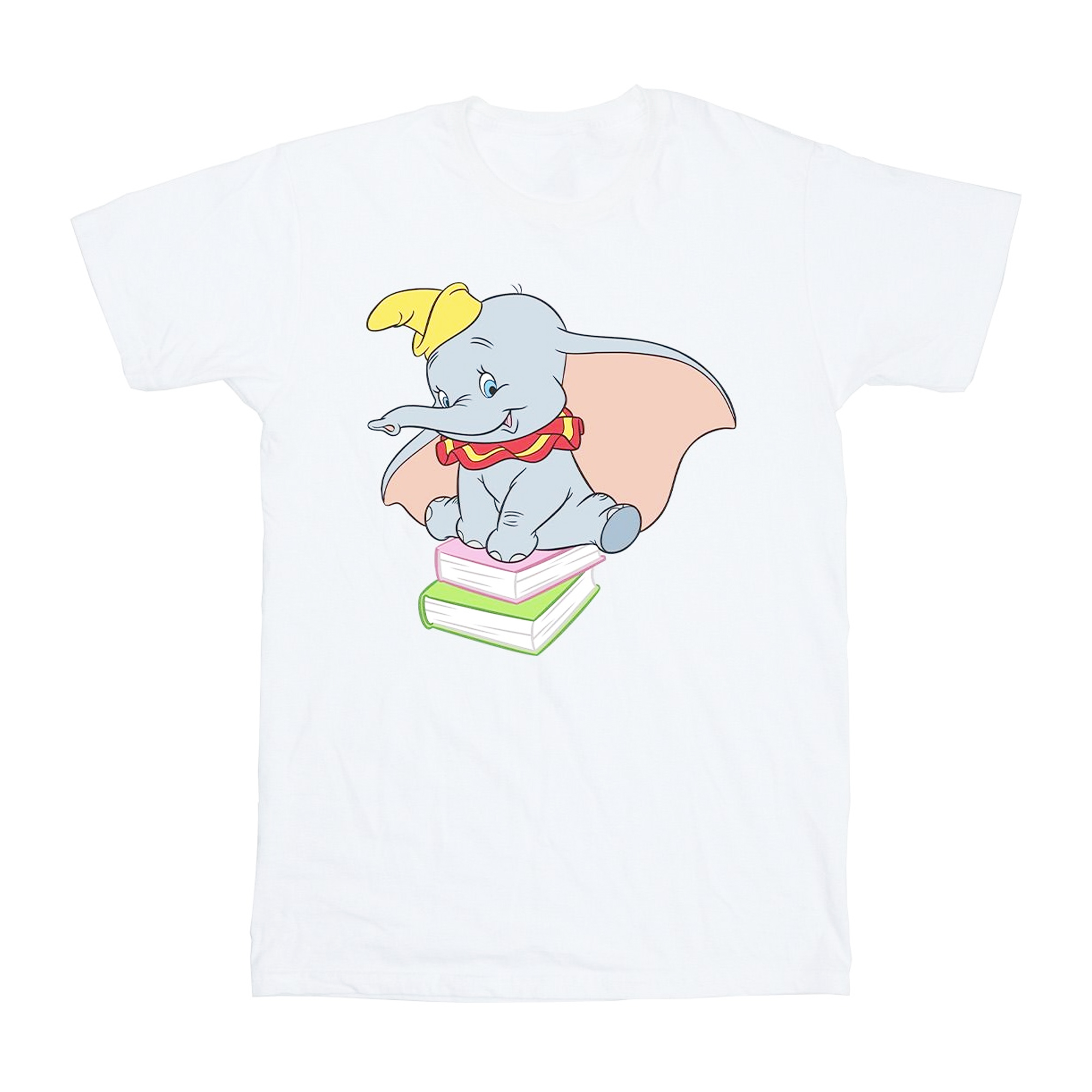 Li-cense Disney katoenen t-shirt voor meisjes dumbo zittend op boeken
