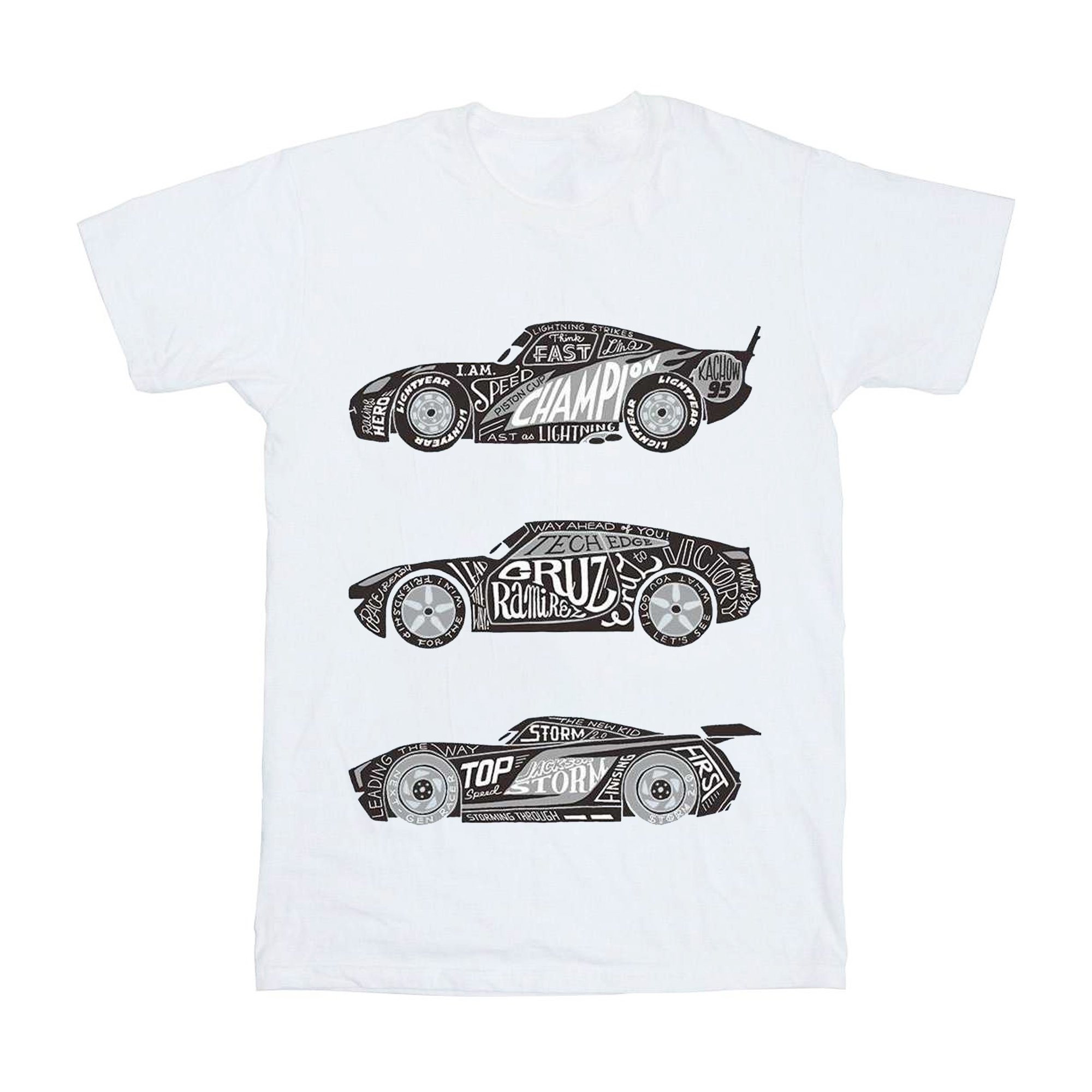 Li-cense Disney meisjes cars tekst racers katoen t-shirt