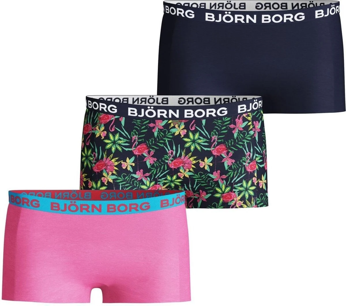 Bjorn Borg Meisjes minishorts 3p exotic