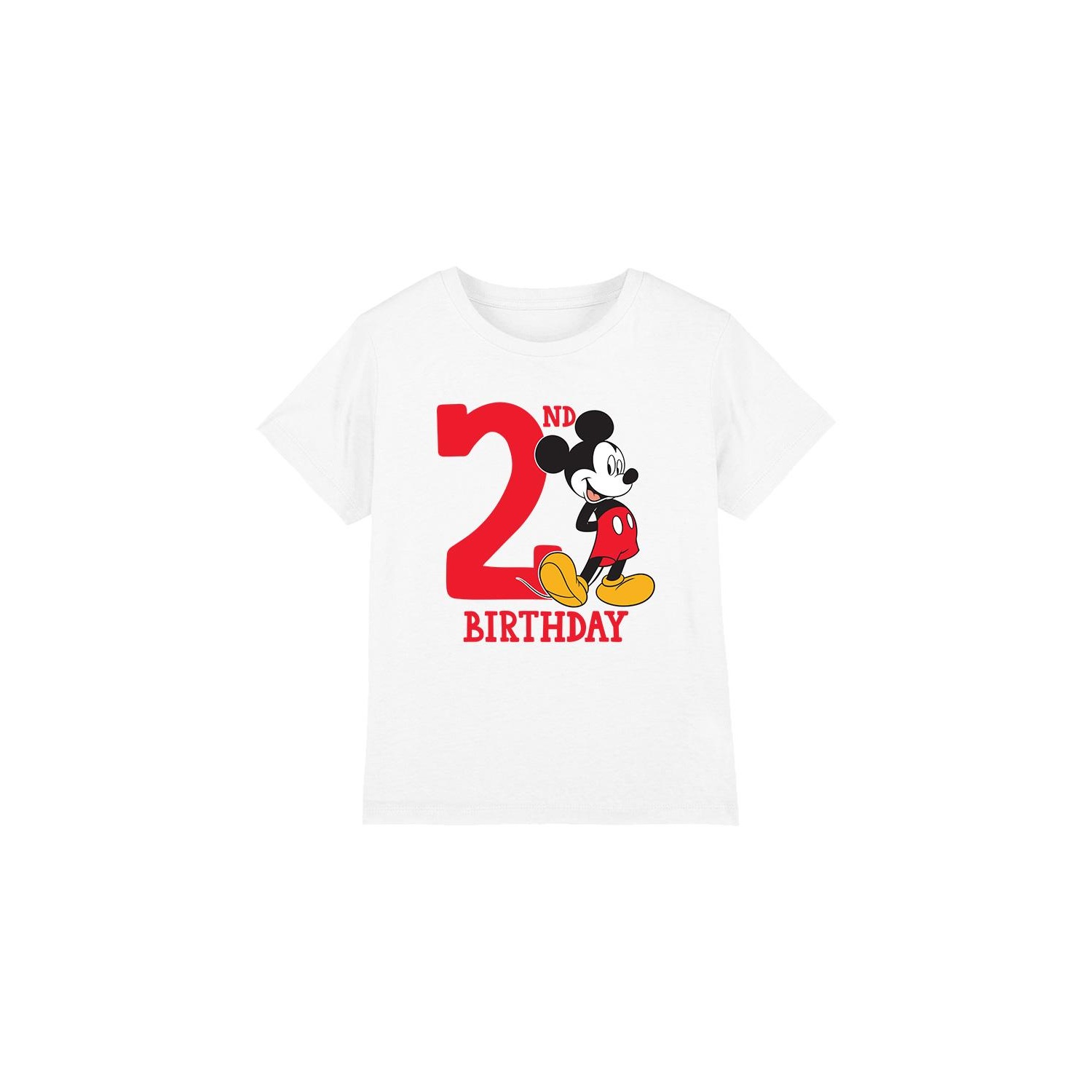 Disney Kinderen/kinderen mickey mouse 2e verjaardag t-shirt