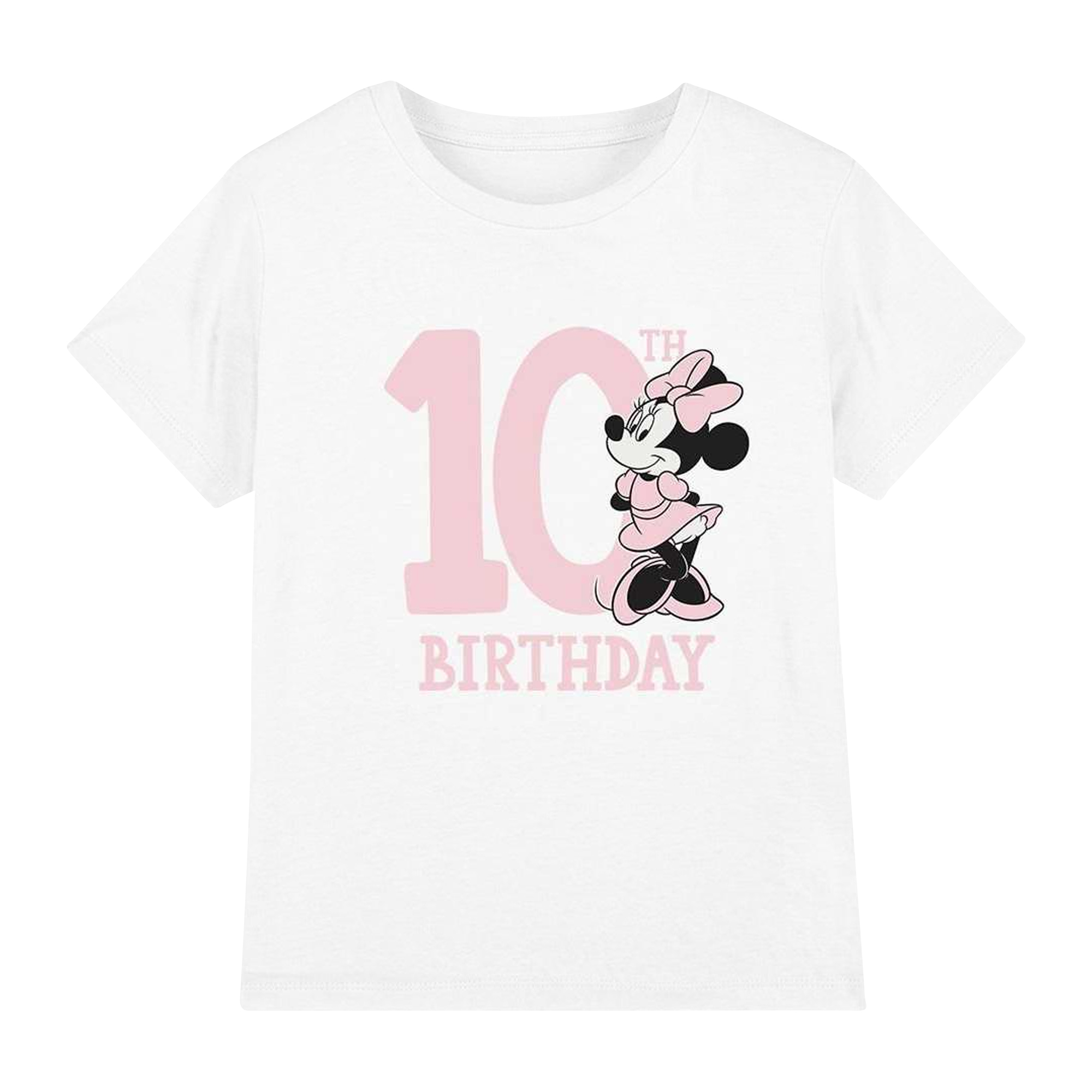 Disney Kinderen/kinderen minnie mouse 10e verjaardag t-shirt