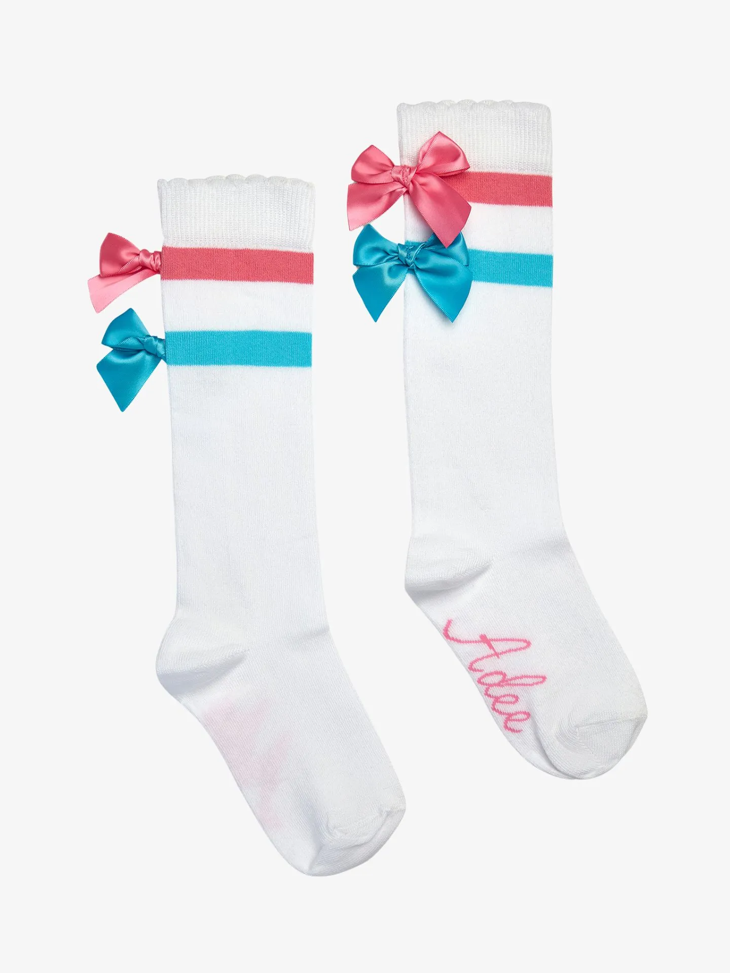 ADee Meisjes sokken edith bright white