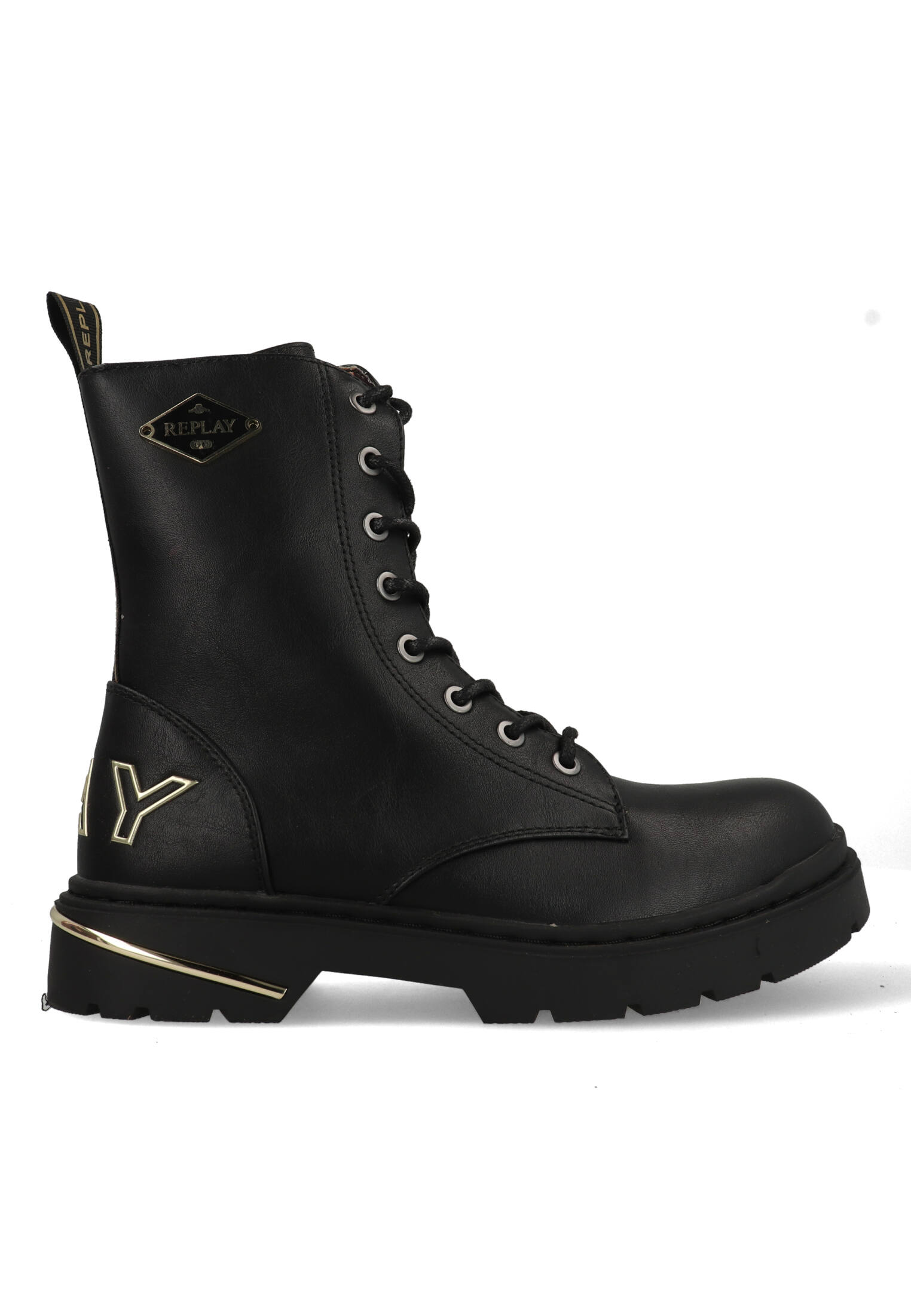 Replay GBL17 Bottes Tendance, 006 Noir Doré, Taille 36 Eu, 006 Black Gold, 36 Eu