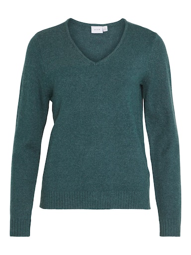 VIRIL REV V-NECK L/S KNIT TOP - NOOS