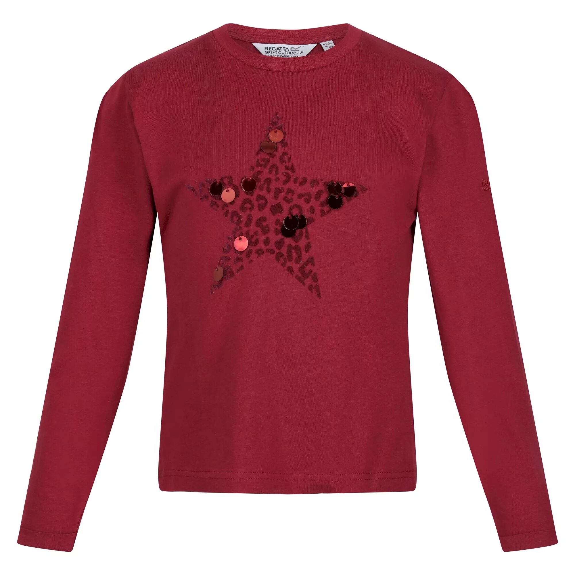 Regatta Kinderen/kinderen wenbie iii sterren t-shirt met lange mouwen
