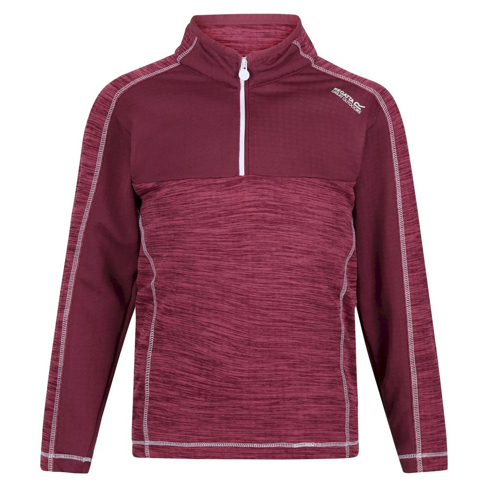 Regatta Kinderen/kinderen hewley recycled half zip fleece top