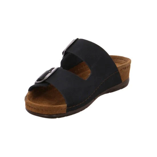 Mules Rodigo Pour Femme – Dessus Synthétique – Semelle Intérieure Cuir – Talon Plat 2,5 Cm – Boucle De Fermeture