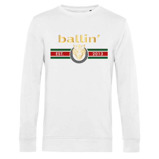 Ballin Est. 2013 Tiger lines sweater SW-H00996-WHT-XL large