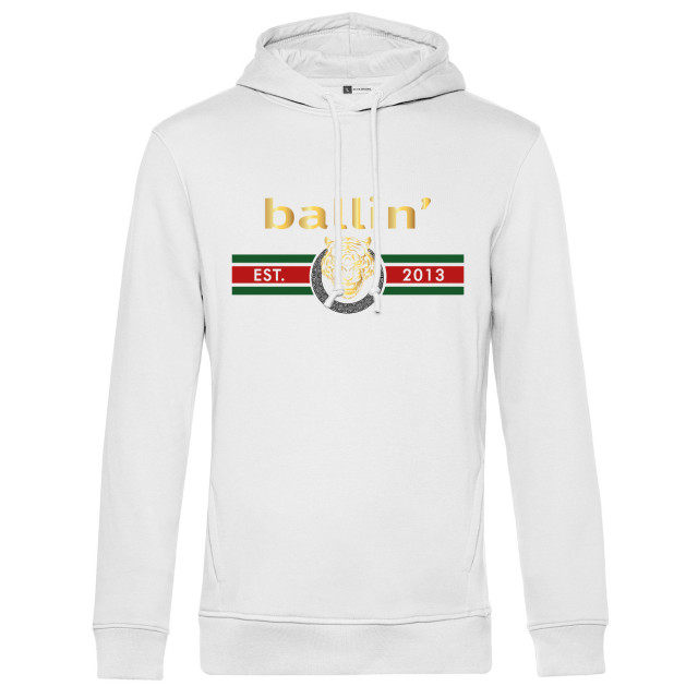 Ballin Est. 2013 Tiger lines hoodie HO-H00996-WHT-L large