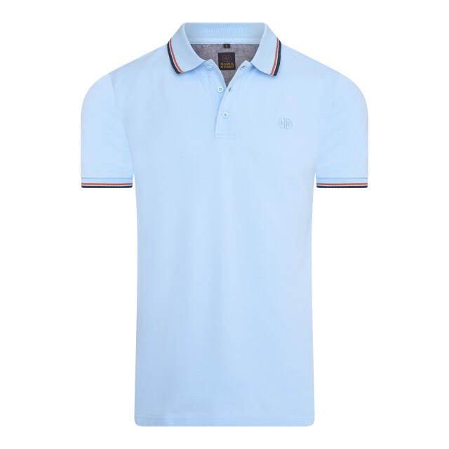 Mario Russo Tipped polo edward MR-EDWARD-SKY-L large