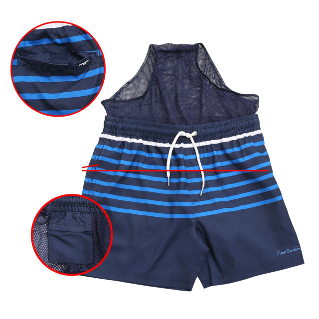 Pierre Cardin Swim short stripe LA206584-NVY-S large