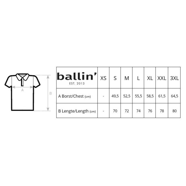 Ballin Est. 2013 Basic polo PO-H00051-WHT-XL large