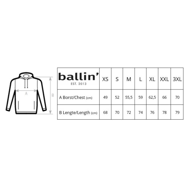 Ballin Est. 2013 Basic hoodie HO-H00050-WHT-M large