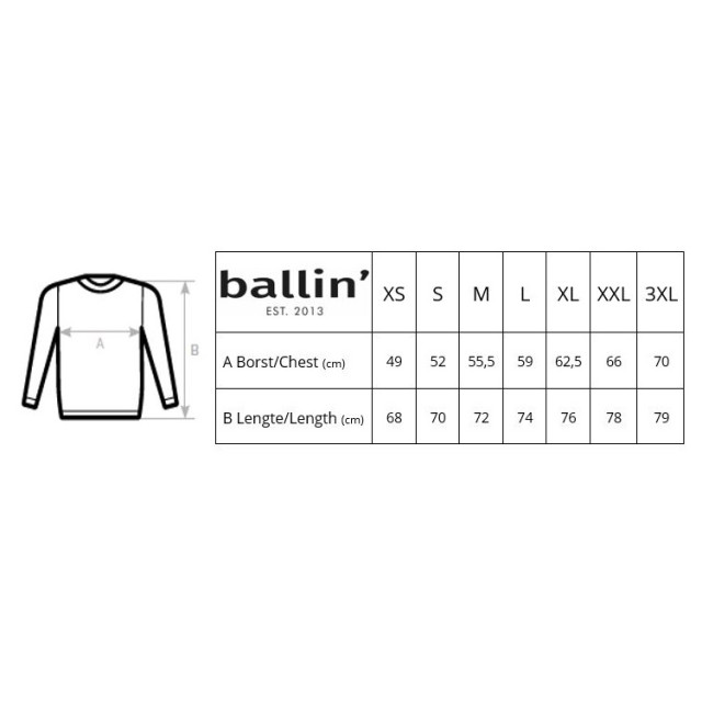 Ballin Est. 2013 Tiger lines sweater SW-H00996-WHT-XXL large