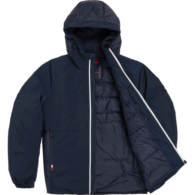 Tommy Hilfiger Mix media hooded jacket MW0MW28993-DW5-XL large