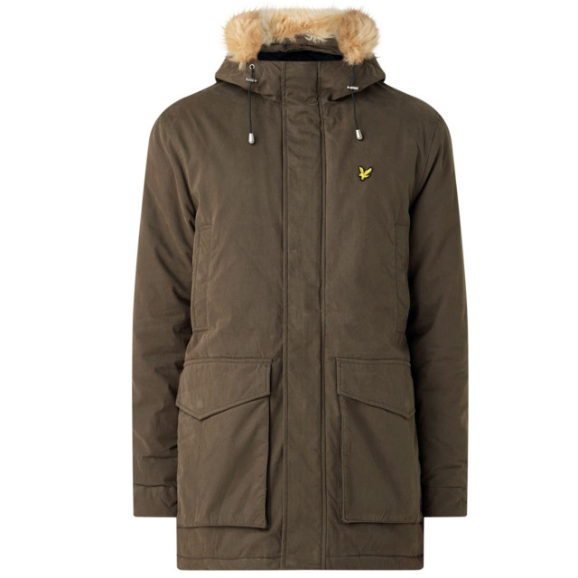 Lyle and Scott Winter weight microfleece lined parka JK1312V-W123-S large