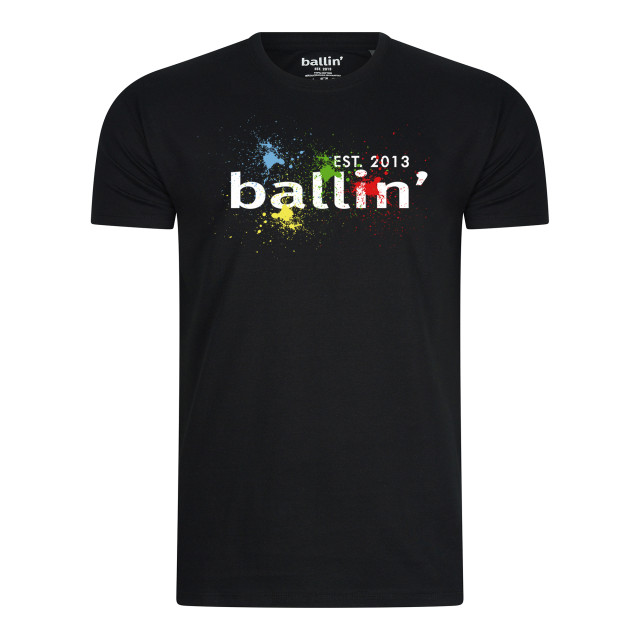 Ballin Est. 2013 Paint splatter tee SH-H01003-BLK-3XL large