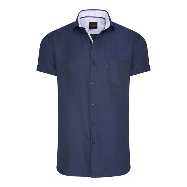 Cappuccino Italia Short sleeve blouse navy CAP-SS-UNI-NVY-S large