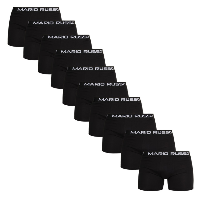 Mario Russo 10-pack basic boxers MR-10P-BLK-L large