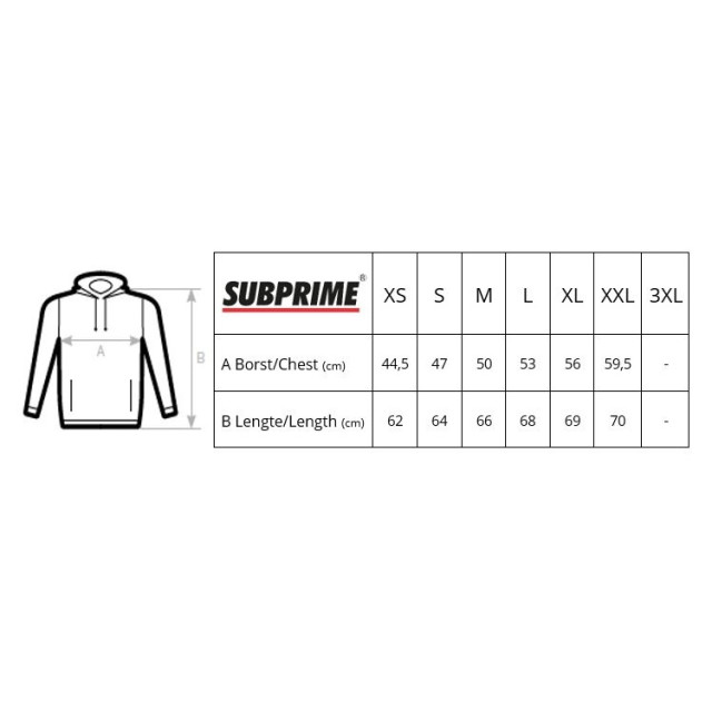 Subprime Hoodie stripe white WHO-STRIPE-WHT-M large