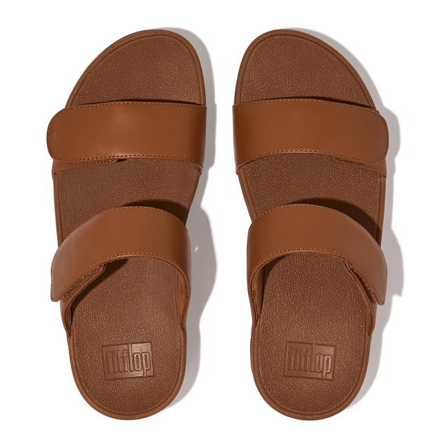 FitFlop Lulu adjustable leather slides FV6 large