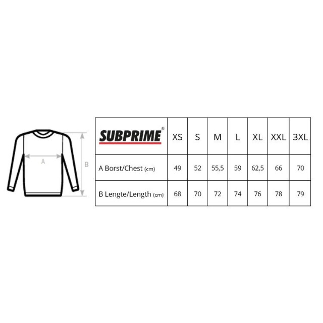 Subprime Sweater block white SW-BLOCK-WHT-3XL large