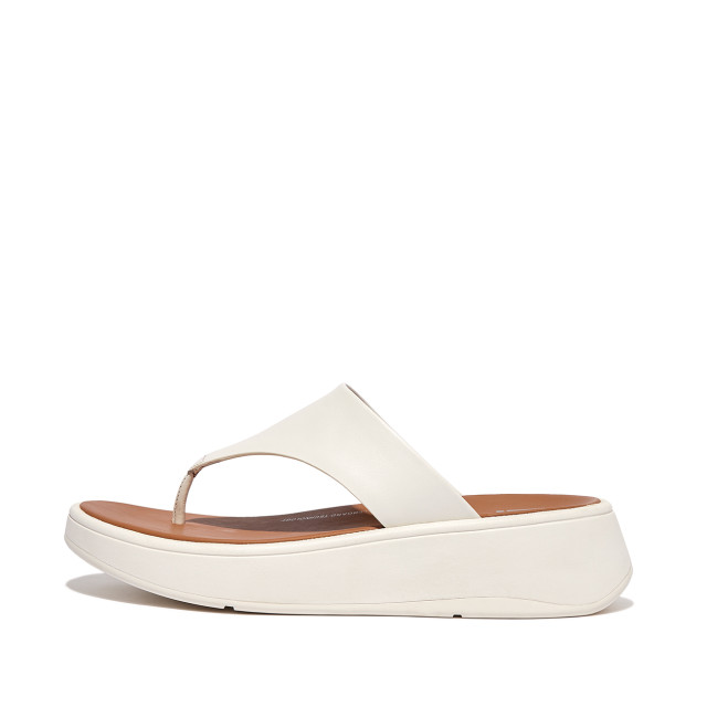 FitFlop F-mode leather flatform toe-post sandals FW4 large