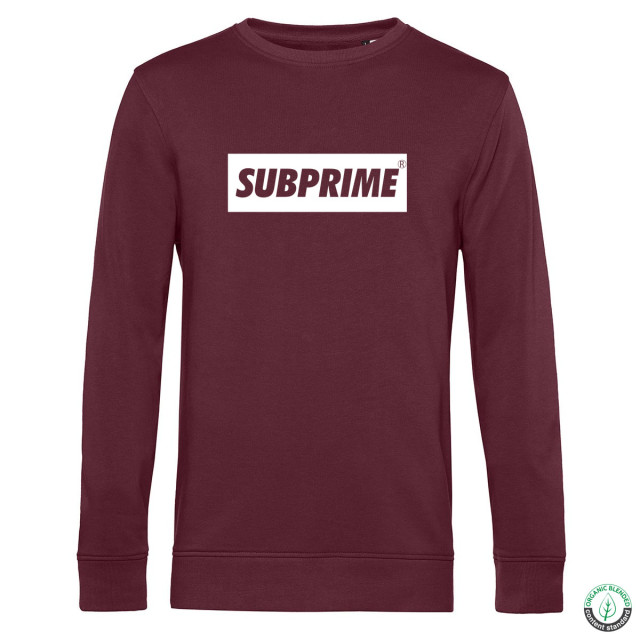 Subprime Sweater block burgundy SW-BLOCK-BURG-3XL large