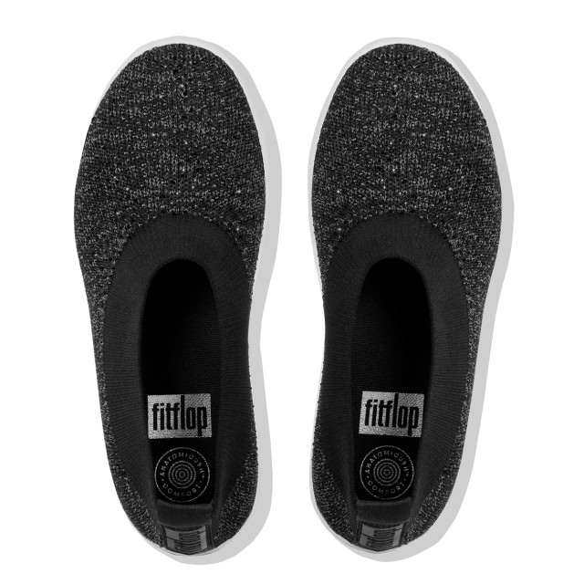 FitFlop Crystal™ uberknit ballerina M23 large