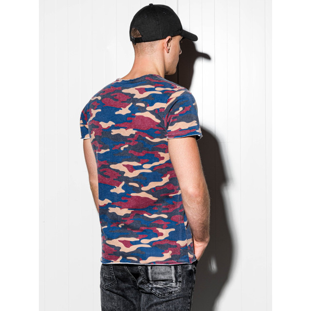 Ombre heren t-shirt print blauw 9280-S1050 large