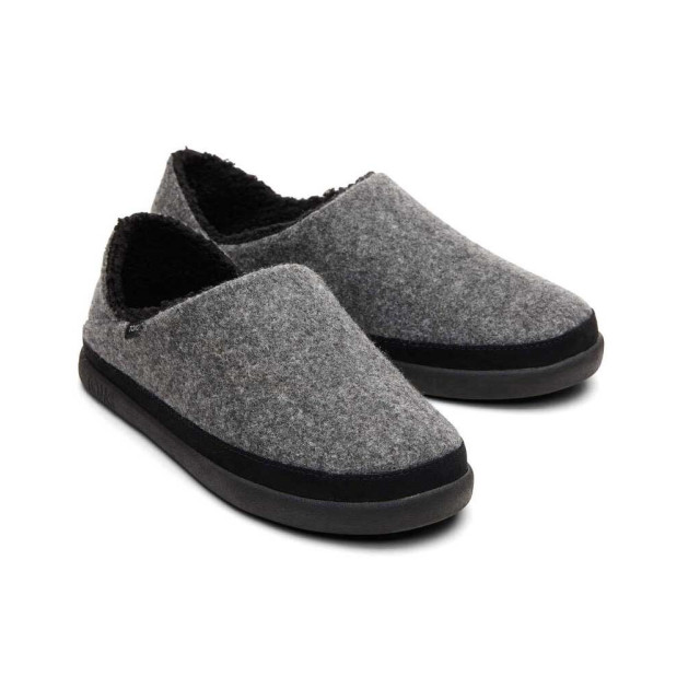 Toms Ezra smoke grey repreve two tone felt 10016808 pantoffel 10016808 large