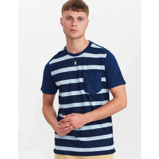 Anerkjendt Akrod y/d stripe t shirt 900370 sky captain 900370 large