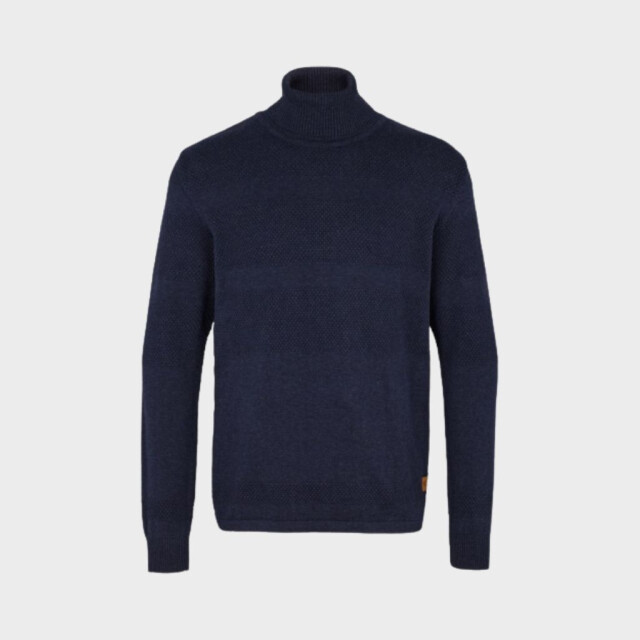 Kronstadt Fisker cotton roll neck knit navy 50023 50023 large
