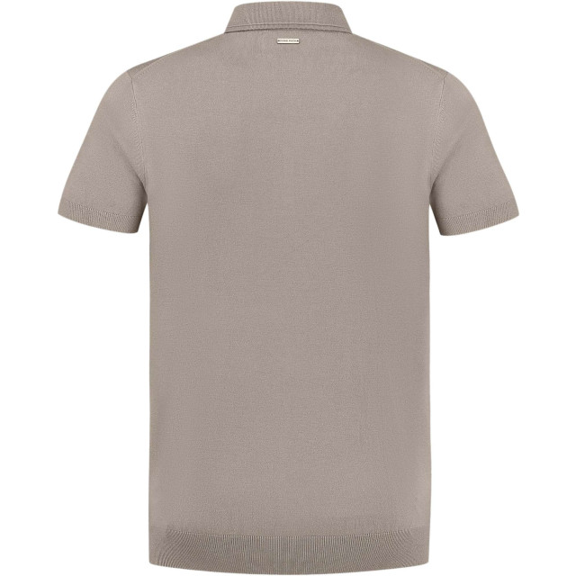 Pure Path Regular fit polo ss knitwear taupe 24010804-53 large