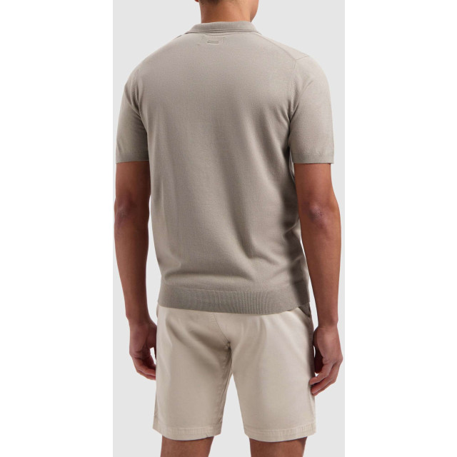 Pure Path Regular fit polo ss knitwear taupe 24010804-53 large