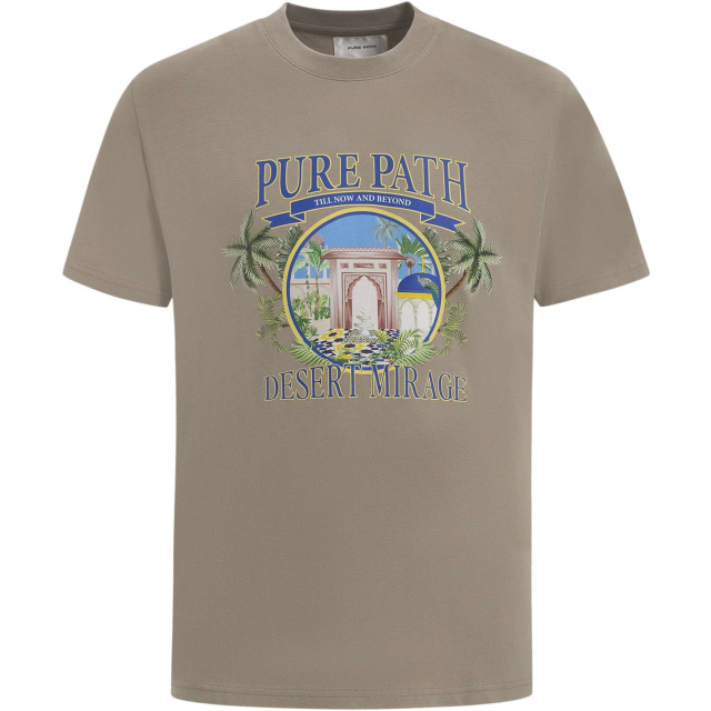 Pure Path Desert mirage t-shirt taupe 24010110-53 large
