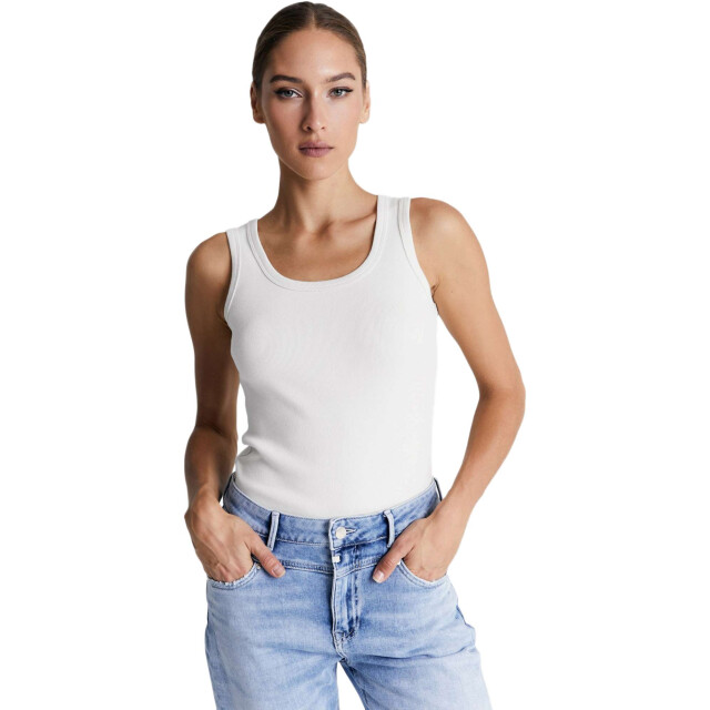 C.O.J. Denim Regular tanktop olivia white Olivia-24 large
