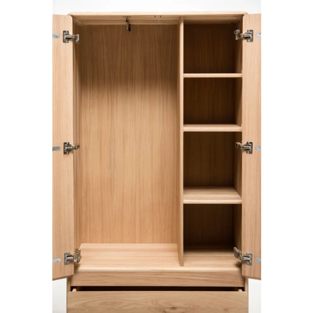 Gazzda Fawn wardrobe houten kledingkast naturel 200 x 90 cm 2312635 large