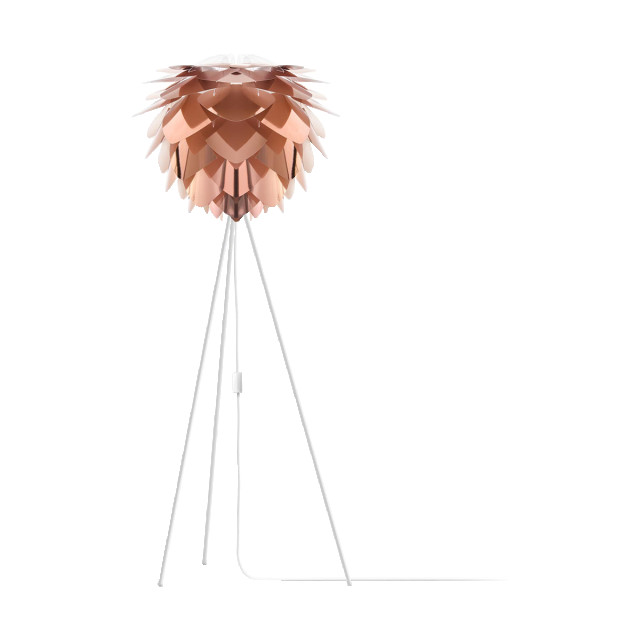 Umage Silvia medium vloerlamp copper met tripod wit Ø 50 cm 2027647 large